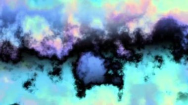 4k 'lık soyut döngü videosu. Döngü oynatmak için kusursuz soyut dalgalı psikedelik arkaplan. Dalgalı yüzey. Bulutlu nebula etkisi