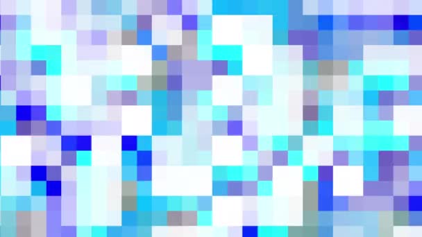 Transformeren Van Abstracte Geometrische Kleine Vierkantjes Pixelachtige Achtergrond Naadloze Looping — Stockvideo