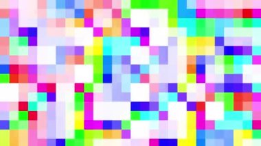 Soyut geometrik küçük kareler Pixelated arkaplan dönüştürülüyor. Kusursuz 4k döngü görüntüsü.