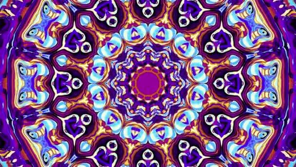 Ornate Mandala Loop Sfondo Ornamento Rotondo Trasformante Seamless Loop Retrò — Video Stock