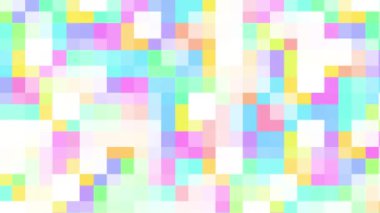 Soyut geometrik küçük kareler Pixelated arkaplan dönüştürülüyor. Kusursuz 4k döngü görüntüsü.