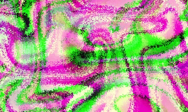 Pixelated Fond Psychédélique Moire Effet Chevauchement Image Vectorielle Fond Grunge — Image vectorielle