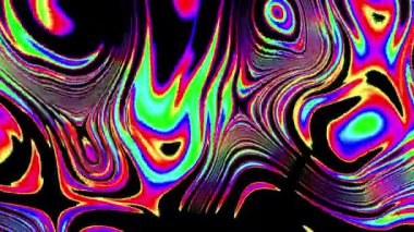 4k 'lık soyut döngü videosu. Döngü oynatmak için kusursuz soyut dalgalı psikedelik arkaplan. Dalgalı yüzey.