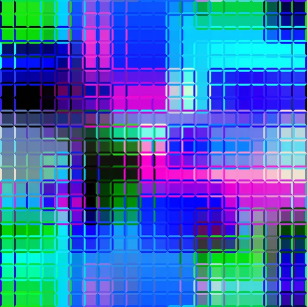 低ポリスタイルのシームレスな幾何学抽象パターン ガラス効果のあるランダム抽象スポット ベクトル画像 ガラスモザイクパターン — ストックベクタ
