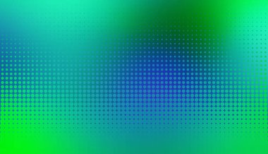 Pop sanatının yarım ton noktalarıyla odaklanmış soyut yatay arkaplan. Herhangi bir tasarım için yumuşak eğimli arkaplan. Vektör resmi.