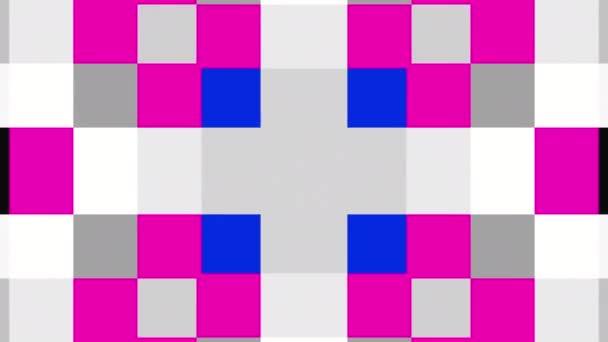 Moving Geometric Suprematism Squares Transformation Colorful Squares Seamless Looping Footage — Stock Video