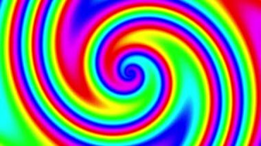 Devamlı dönen fütüristik spiral. Kusursuz 4K döngü görüntüsü. Soyut sarmal.