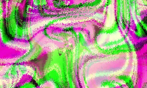 Пикселированный Психоделический Фон Векторное Изображение Волнистый Фон Текстура — стоковый вектор