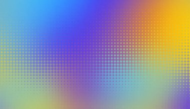 Pop sanatının yarım ton noktalarıyla odaklanmış soyut yatay arkaplan. Herhangi bir tasarım için yumuşak eğimli arkaplan. Vektör resmi.
