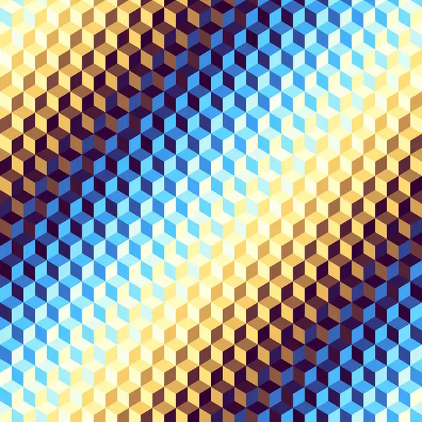 Безшовний Фон Кубики Стилю Діагональний Градієнт Геометричний Абстрактний Візерунок Низькому — стоковий вектор