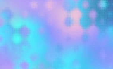 Pop sanatının yarım ton noktalarıyla odaklanmış soyut yatay arkaplan. Herhangi bir tasarım için yumuşak eğimli arkaplan. Vektör resmi.