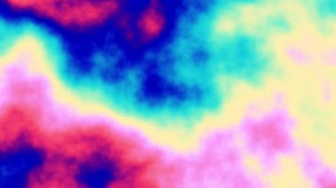 Soyut odaklanmış döngü videosu. Döngü oynatma için kusursuz gradyan arkaplan. 4k renkli bulutlu döngü.