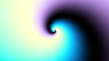 Devamlı dönen fütüristik spiral. Kusursuz 4K döngü görüntüsü. Soyut sarmal.