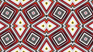 Hareket eden geometrik şekiller. Değişken renkli kareler. 4k Kusursuz döngü görüntüsü.