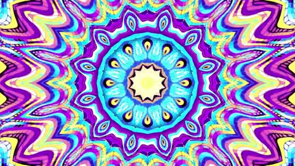Ornate Mandala Loop Background Transforming Ornament Seamless Looping Retro Mandala — Stock Video