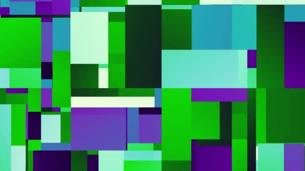 Piscando Fundo Pixels Tabstract Fundo Verde Geométrico Looping Footage — Vídeo de Stock