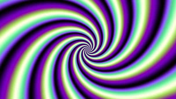 Endlose Spinnerei Futuristische Wellige Spirale Nahtlose Looping Aufnahmen Abstrakte Helix — Stockvideo