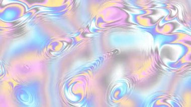 4k 'lık soyut döngü videosu. Döngü oynatmak için kusursuz soyut dalgalı psikedelik arkaplan. Sıvı dokulu arkaplan