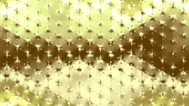 Abstrakcyjny Pętla Wideo Streszczenie Złotej Tekstury Błyszczące Złote Tło Szkła — Wideo stockowe