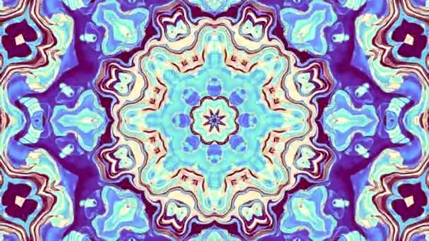 Ornate Mandala Loop Background Transforming Ornament Seamless Looping Retro Mandala — ストック動画