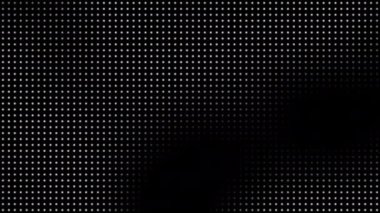 Animasyon teknolojisi karanlık arka plan rastgele noktalar ve ızgara 4K. Görüntü döngüsü