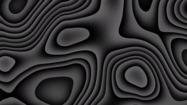 Gri soyut akışkan dalgalar hareketli dijital tasarım. Kusursuz döngü. Video animasyonu Ultra HD 4K 3840x2160