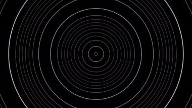 Hipnotik Darbe Hatları Kusursuz Döngü. Eşmerkezli daireler 4k görüntüsü