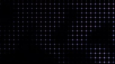 Animasyon teknolojisi karanlık arka plan rastgele noktalar ve ızgara 4K. Görüntü döngüsü