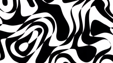 4k 'lık soyut döngü videosu. Döngü oynatmak için kusursuz soyut dalgalı psikedelik arkaplan. Tek renkli hareket eden dalgalı yüzey.