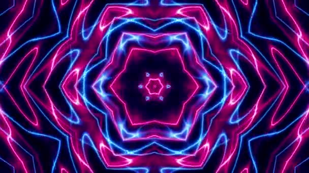 Trasformare Mandala Astratto Loop Video Simbolo Sacro Mandala Sacro Lucido — Video Stock