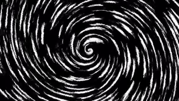 Бесконечная Вращающаяся Футуристическая Спираль Бесшовные Кадры Цикла Абстрактная Спираль — стоковое видео