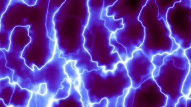 4k 'lık soyut döngü videosu. Döngü oynatmak için kusursuz soyut mavi dalgalı psikedelik arka plan. Mor enerji hareketli dokusu