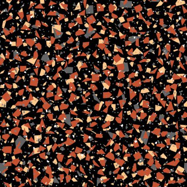 Kusursuz seramik döşeme şablonu. Terrazzo tarzı fayans arka planı. Vektör deseni.