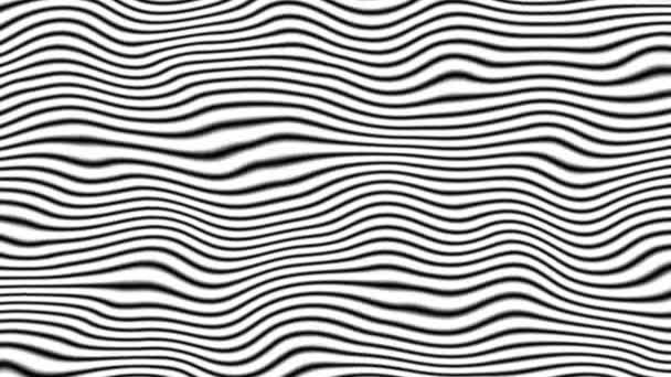 抽象循环4K视频 无缝隙的抽象波状迷幻背景音乐 用于循环播放 移动波浪形表面 — 图库视频影像