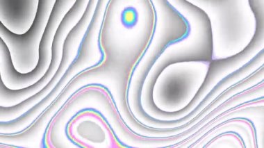 4k 'lık soyut döngü videosu. Döngü oynatmak için kusursuz soyut dalgalı psikedelik arkaplan. Dalgalı yüzey.