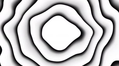 Soyut animasyon çemberleri. Kusursuz döngü. Eşmerkezli daireler 4k görüntüsü