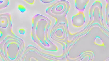 Güzel soyut dalga çizgileri teknoloji arka plan dalga dijital etki parçacıkları. Kusursuz Döngü 4k