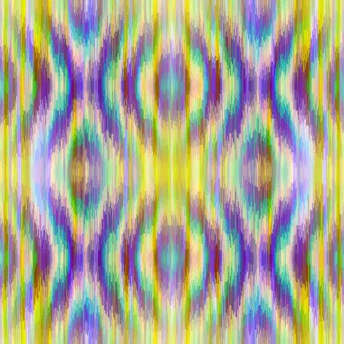 Bulanık dalgalı ve pürüzsüz desen. Kova etkisi, kıyı şeridi duvar kağıdı arka planı için boho moda kumaşı. Bulanık eğimli döşeme kumaşlı şerit.