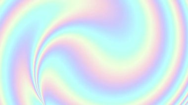 Soyut holografik gökkuşağı animasyonu. 4K hareket grafiği. Moda tekstili, neon rengi, ortam grafik tasarımı, ekran koruyucu.