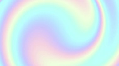 Soyut holografik gökkuşağı animasyonu. 4K hareket grafiği. Moda tekstili, neon rengi, ortam grafik tasarımı, ekran koruyucu.