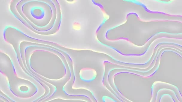 Красивые Абстрактные Волнообразные Линии Технологии Фоновой Волны Цифровые Частицы Эффекта — стоковое видео