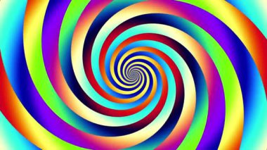 Devamlı dönen fütüristik dalgalı spiral 4k. Kusursuz döngü görüntüsü. Soyut sarmal.