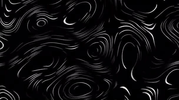 Красивые Абстрактные Волнообразные Линии Технологии Фоновой Волны Цифровые Частицы Эффекта — стоковое видео