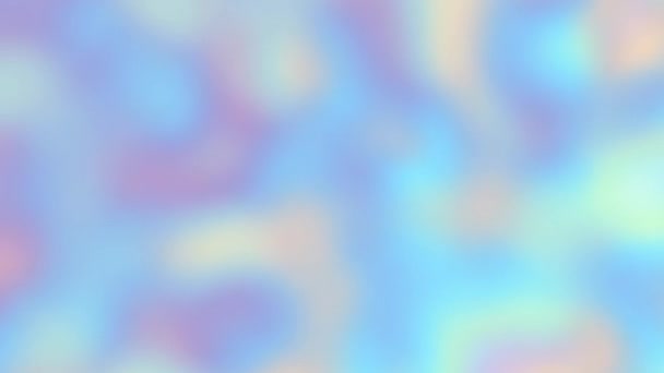 Abstract Focused Blue Bokeh Light Leak Gradient Background Loop Overlay — Stock Video