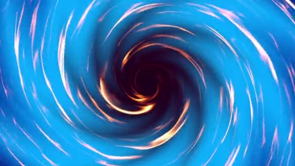 Espiral Ondulado Futurista Giratorio Interminable Imágenes Bucle Sin Fisuras Hélice — Vídeos de Stock