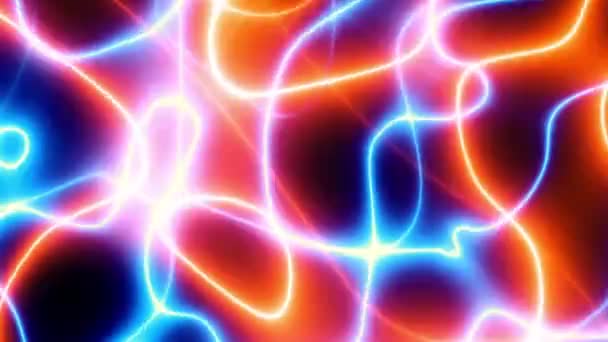 Abstract Looping Video Seamless Abstract Blue Wavy Psychedelic Background Loop — Stock Video