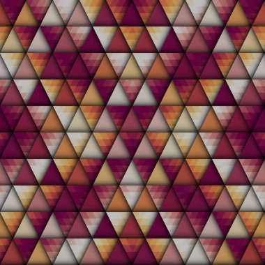 Soyut, dikişsiz fayanssız desen. Üçgen Aztek arka planı. Vektör resmi.