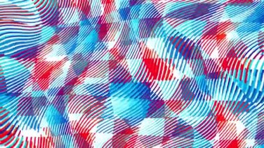 4k 'lık soyut döngü videosu. Döngü oynatmak için kusursuz soyut dalgalı psikedelik arkaplan. Dalgalı yüzey.