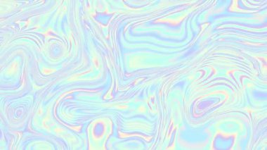 Holografik modern soyut döngülü animasyon. Açık renkli neon pastel renklerle kusursuz bir arkaplan. 4k döngü