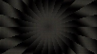 Işın desenli animasyon. Eski model yuvarlak çizgili arka plan. 4K döngü görüntüsü. Modern polka nokta çizgi stili